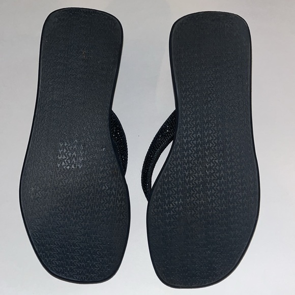 Michael Kors Chandler wedge, glitter chain mesh, dark navy - Picture 6 of 9